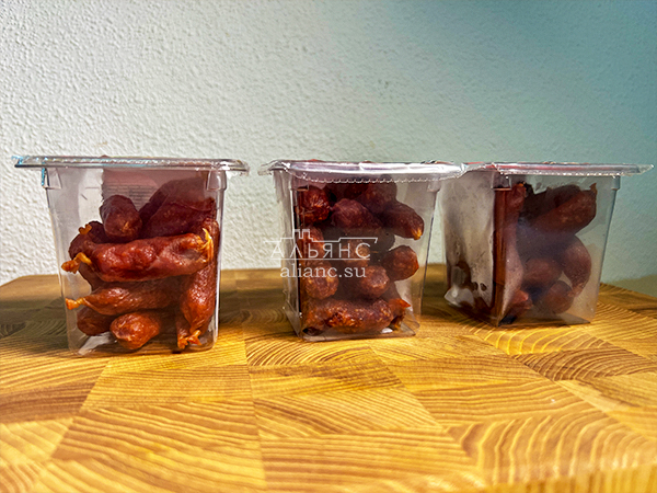 Колбаски МИНИ со вкусом аджики с/к (100 гр) в Ново-Переделкино