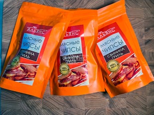 Ресторанные гренки со вкусом стейка: Мясо (АЛЬЯНС) вяленое свинина 