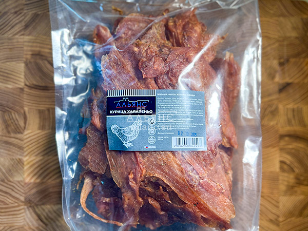 Мясо (АЛЬЯНС) вяленое курица 500гр "С халапеньо" в Ново-Переделкино