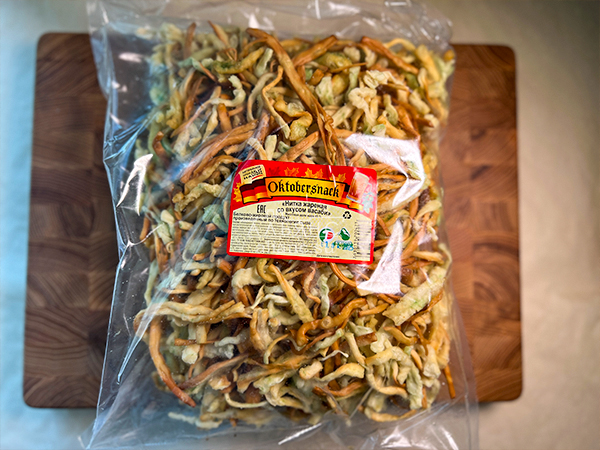 Нитка ЖАРЕНАЯ "Васаби" Oktobersnack 1 кг (сырный продукт) в Ново-Переделкино