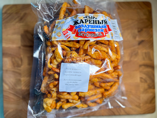 Жареный сыр "ВКУСНЯШКА" со вкусом пармезан (500 гр) в Ново-Переделкино