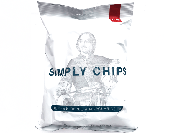 Картофельные чипсы "Simple chips" Морская соль и черный перец 80 гр. в Ново-Переделкино
